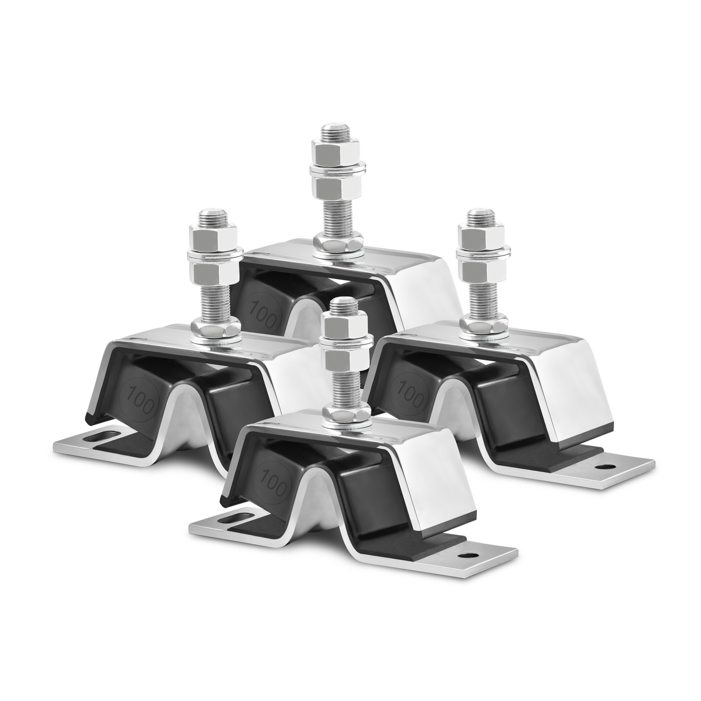 Edelstahl-Motorhalterungssatz ersetzt Yanmar 2GM-3GM-3HM #100 und #100