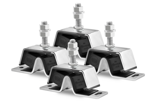Stainless Marine Engine Mount Set Replaces Yanmar 4JH #200 and #200