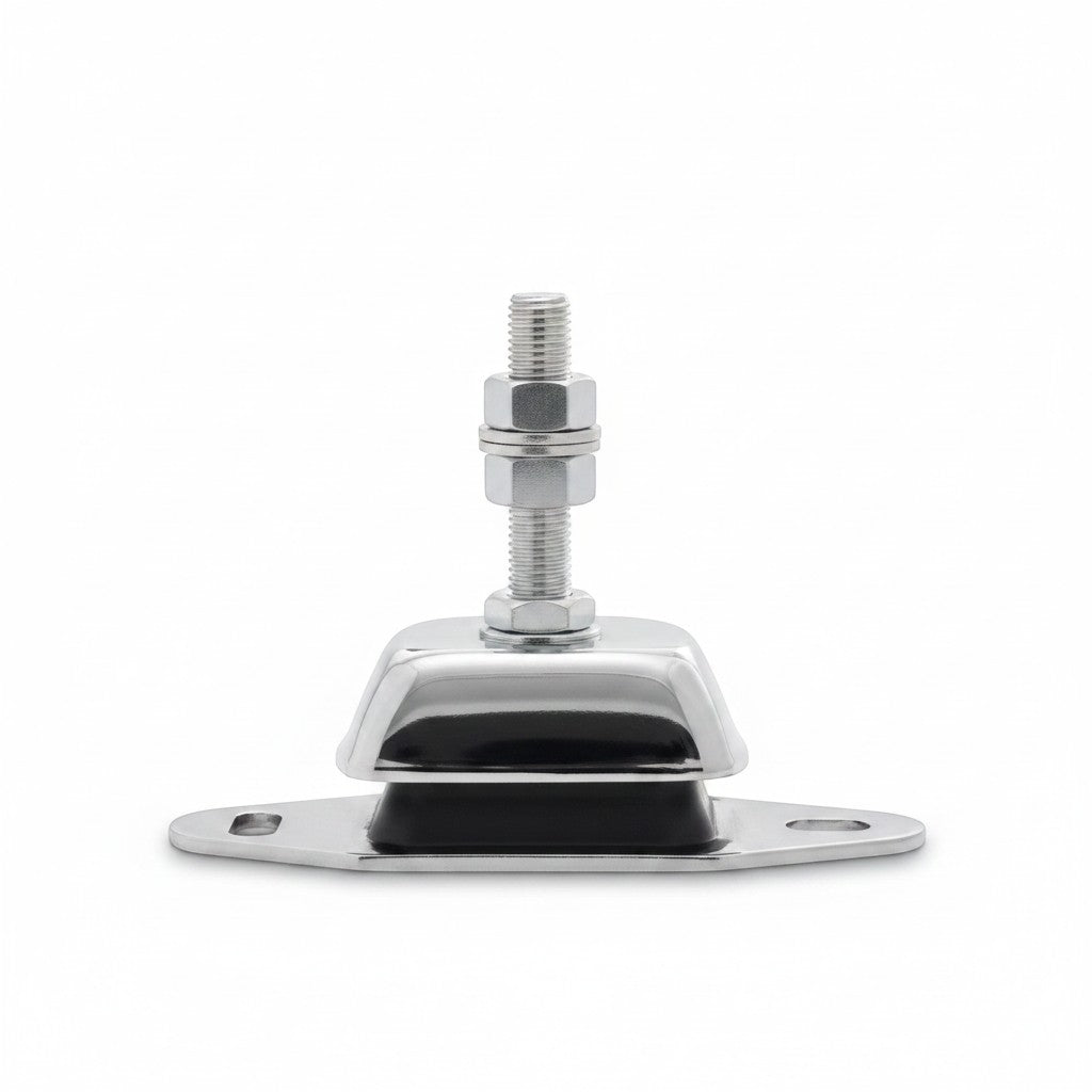 Novibrasyon Marin heavy-duty marine engine mount, 300KG capacity, rubber and metal construction, 16mm stud.