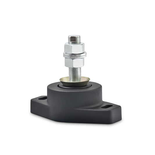 Novibrasyon Marin MT3 black rubber marine engine mount with metal bolt and nuts, 550KG capacity.