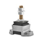 Novibrasyon Marin engine mount with silver metal base, black rubber isolator, and threaded stud with nuts.