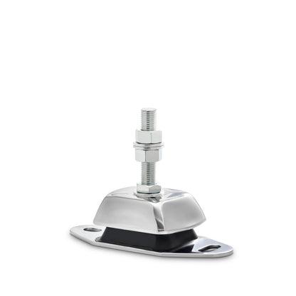 Novibrasyon Marin stainless steel marine engine mount with 300KG load capacity and 65 Shore hardness, featuring vibration dampening.