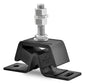 Novibrasyon Marin black rubber and metal front engine motor mount for Yanmar 1GM, 50kg capacity.