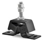 Novibrasyon Marin black rubber engine motor mount for Yanmar 1GM, 70kg capacity, rear gearbox position.