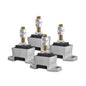 Novibrasyon Marin set of 4 marine engine mounts with aluminum bodies and rubber vibration dampeners, replacing Yanmar 4LHA-STE parts.