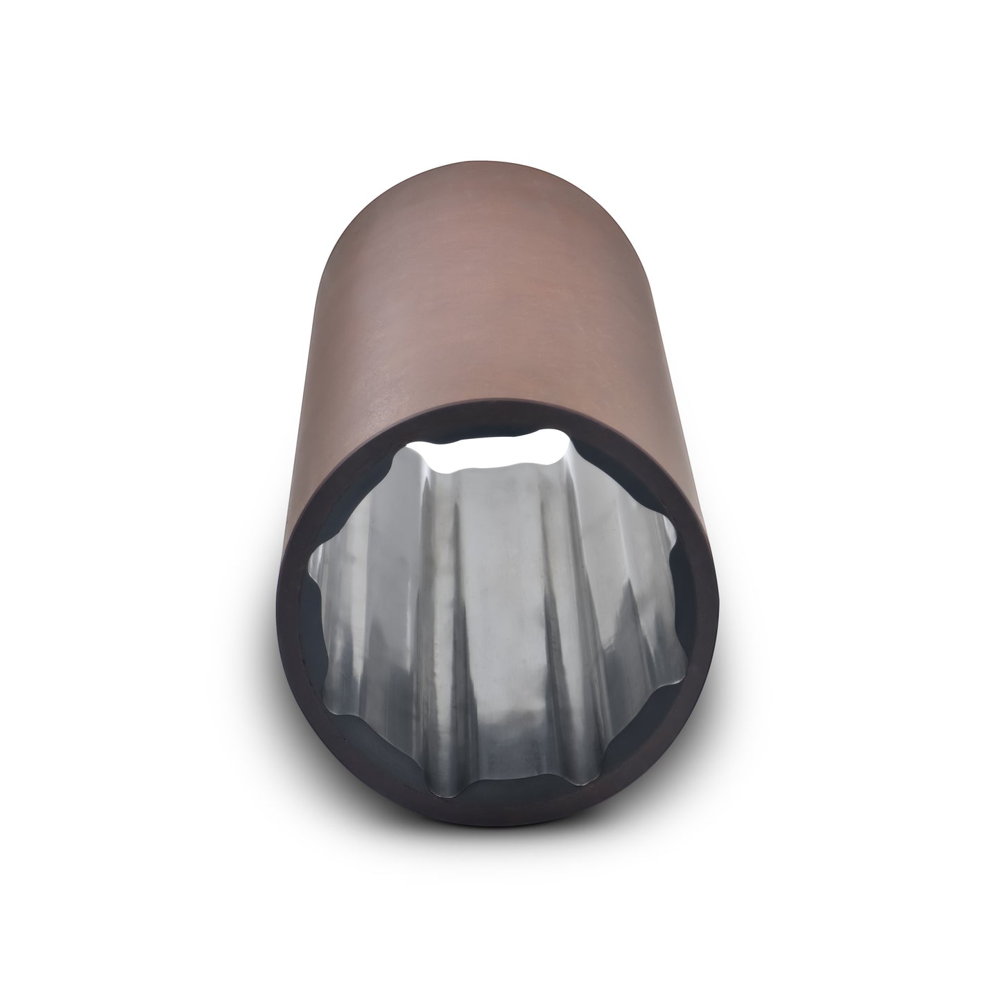 Novibrasyon Marine brown fiber shaft bearing with fluted interior, 65 x 85 x 260 mm